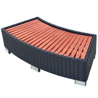 Stepenica za vruću kupku 92x45x25 cm, crna