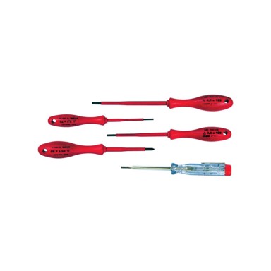 STANLEY Set izoliranih električarskih odvijača KK24 s ispitivačem napona, 1000 V, 4 kom.