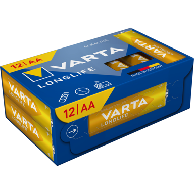 VARTA Baterije Longlife, AA, 12 komada