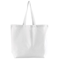 BEECHFIELD Vrećica za kupovinu pamučna Maxi W165, 35x39x13,5 cm duge ručke, bijela