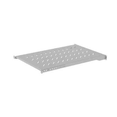 LANBERG Polica za ormare 19″ 1U, siva, 1000 mm (483×700 mm, nosivost 25 kg)