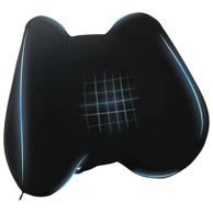 Jastuk s jastukom Podesivi 42x32x14 cm poliester, crni