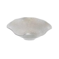 Zdjela staklena Weavy-Fiorenza 22 cm, srebrna