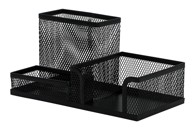 Q-CONNECT Stolni organizer set, metalni, 3 pretinca