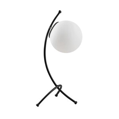 Stolna svjetiljka Yay, E27, crno bijela