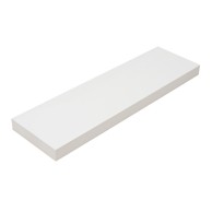 JEWE Zidna polica debela 80x23x5 cm, bijela nevidljivi nosači