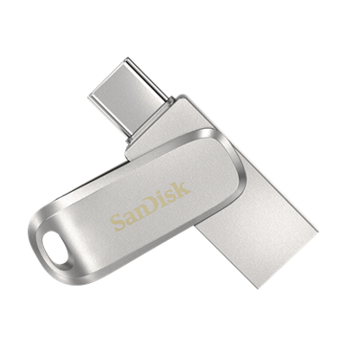 SANDISK Memorija Ultra Dual Drive Luxe, srebrna, USB-C, 256GB