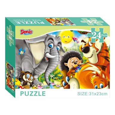 DENIS Puzzle Životinje džungle, 24 dijela, 31x23 cm, 3+