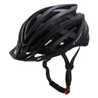 WOZINSKY Biciklistička kaciga HT-28VCD, MTB, s LED svjetlom, L, crna