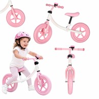 TRIKE FIX Balance dječji balans bicikl sa zvoncem, ružičasti