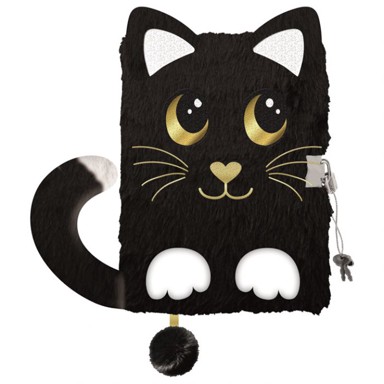 MY LITTLE FRIEND Dnevnik 6856, s ključem, A5, 96 listova, Night Cat