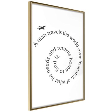 Poster Travel Broadens the Mind 30x45