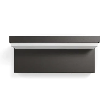 PHILIPS Zidna svjetiljka Bustan, LED, 2x4,5W, 1000 lm, 4000 K, IP44, 16483/93/P3, antracit