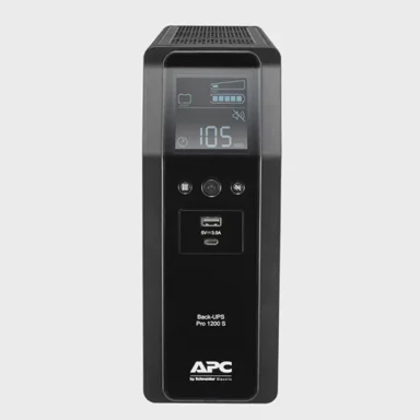 APC Zaštita od prenapona Pro, tornjasti, 8x IEC C13 utičnica, USB Type A + C, LCD, 1200VA/720W, 230V, AVR