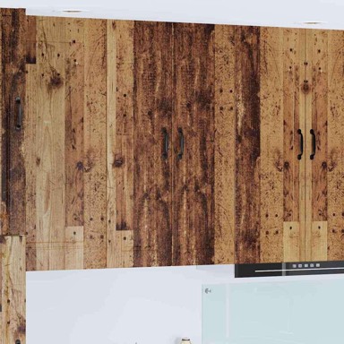 Zidni kuhinjski ormarić s policom 30x31x100 cm, hrast, smeđi  