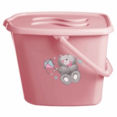 MALTEX Kantica za pelene i vodu Medo, roza