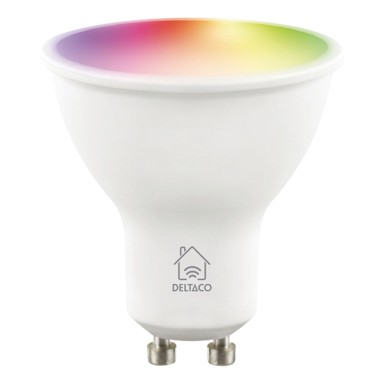 DELTACO LED žarulja, GU10, WiFi 2.4 GHz, RGB 