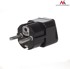 MACLEAN Adapter UK/EU MCE155, crni