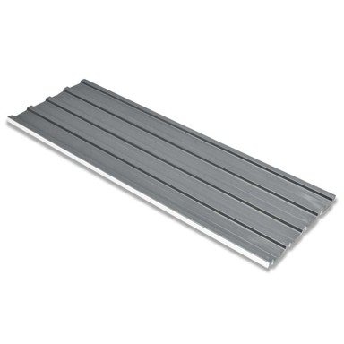Krovni panel, 12 kom, 129 x 45 cm, sivi