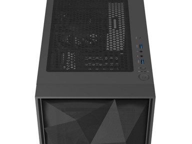 GENESIS Kućište, Diaxid 605F, Midi Tower, USB-C, prozor, crna