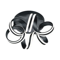 TRIO Crna LED stropna svjetiljka Carrera