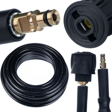ROSFIX Crijevo visokog tlaka 10 m Click Connect, kompatibilno s Kärcher K2–K7, 180 bar, 60 °C