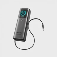 CANYON Prijenosna baterija s ugrađenim kabelom onpower 265 20000 mah 165 w, aluminij, tamnosiva