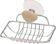 TENDANCE Držač sapuna na vakuum, krom, deco oblutak