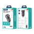 JELLICO Auto punjač F4, Type-C i USB-A, Lightning kabel 1 m, PD, 20 W, 3 A, crna