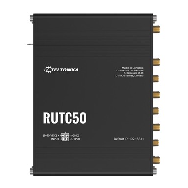 TELTONIKA Industrijski router RUTC50, WiFi 6, crni