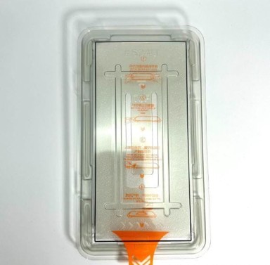 ESTUFF Zaštitno staklo za zaslon, iPhone 14, s instalacijskim okvirom