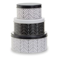 PREMIER HOUSEWARES Metalne posude za namirnice u setu 3 kom za čuvanje hrane Urban 