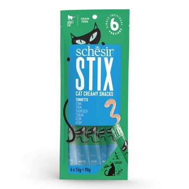 SCHESIR Hrana za mačke Cat Stix poslastica, tuna, 6×15 g