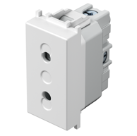NILSON Utičnica EURO+KS 2P 10 A 250 V~ 1M, PW bijela