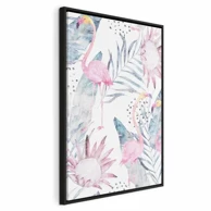 Slika Egzotična magla, jednodijelna, okomita, 40x60 cm, u crnom drvenom okviru