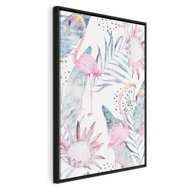 Slika Egzotična magla, jednodijelna, okomita, 40x60 cm, u crnom drvenom okviru