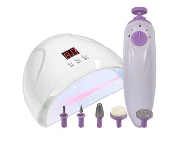 LED lampa + brusilica za nokte Hybrid, 2u1