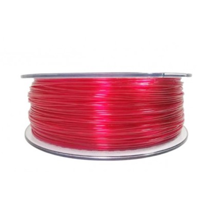 Filament za 3D printer, PET-G, 1.75 mm, 1 kg, prozirno crveni
