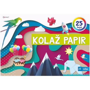 CONNECT Kolaž papir, A4, 25 listova