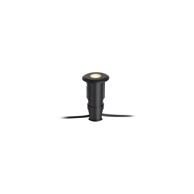 MARKSLÖJD Crna ugradbena svjetiljka Garden 24 Decklight, ø 60 mm