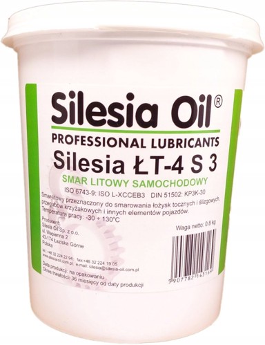 SILESIA OIL Litijeva mast ŁT43, 0,8 kg