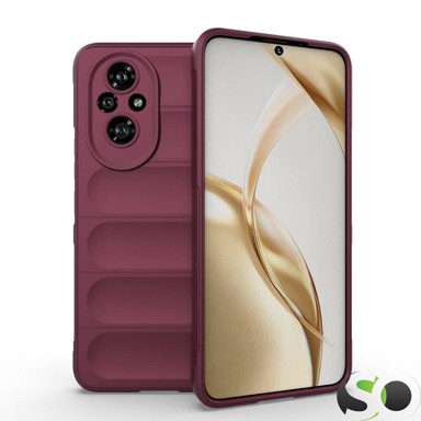 Silikonska Wave maskica za Honor 200 Tamno ljubičasta