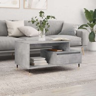 Stolić za kavu 90x49x45 cm konstruirano drvo - beton siva