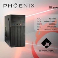 PHOENIX Stolno računalo SPARK Y-262 / AMD Ryzen 5 5600G, 8GB, 500GB SSD, Windows 11 Pro