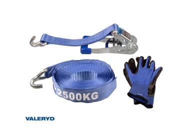VALERYD Traka za vezanje tereta 50mm 0,5m+9,5m 2500kg kuka/rukavice 6600020