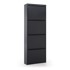 KAVE HOME Antracitni metalni cipelar s 4 preklopne ladice Rox