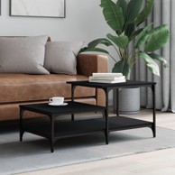 Stolić za kavu crni 100x50,5x45 cm konstruirano drvo