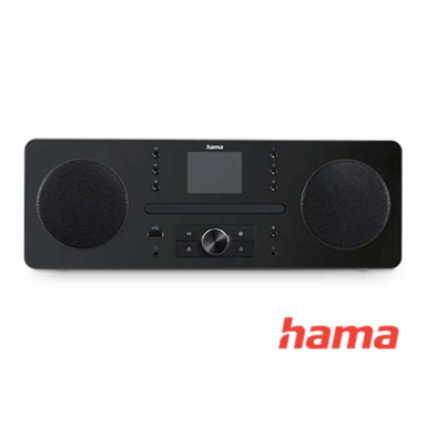 HAMA Prijenosni CD reproduktor DIR1570CBT, crno-sivi
