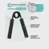 RPM POWER Sprava za jačanje šake Hand Grip 250 lbs (113 kg), metal, crni