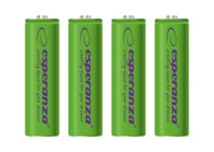ESPERANZA Punjivi akumulatori EZA104G AA ni-mh 2000 mAh, 4 kom, zeleni